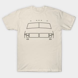 Classic 1986 Fleetwood Bounder RV black outline graphic T-Shirt